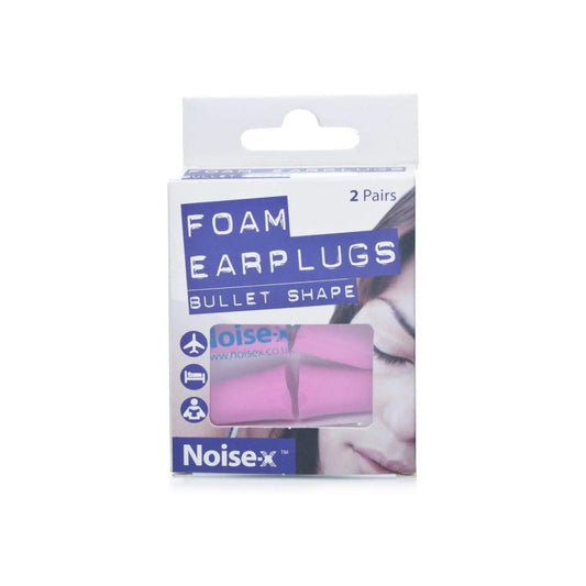 Noise-X Bullet Shape Foam Ear Plugs (2 Pairs)-PACK OF 6 Noise-X