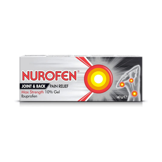 Nurofen Joint & Back Pain Relief Max Strength 10% Gel - 40g