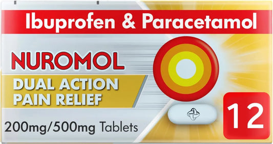 Nuromol Dual Action Pain Relief 12 Tablets