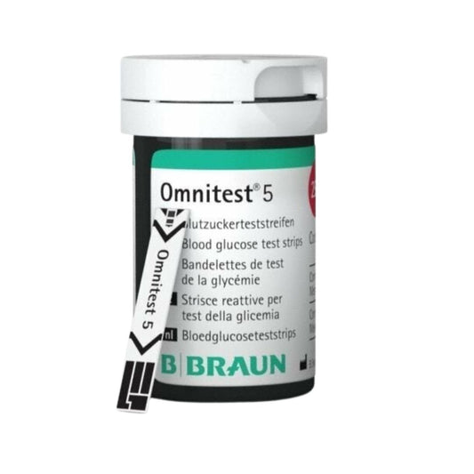 OMNITEST 5 BLOOD GLUCOSE TEST STRIPS