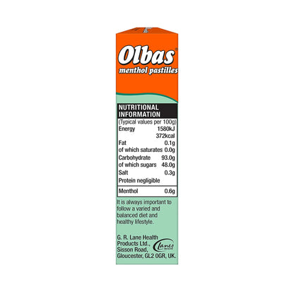 Olbas Menthol Pastilles 45g