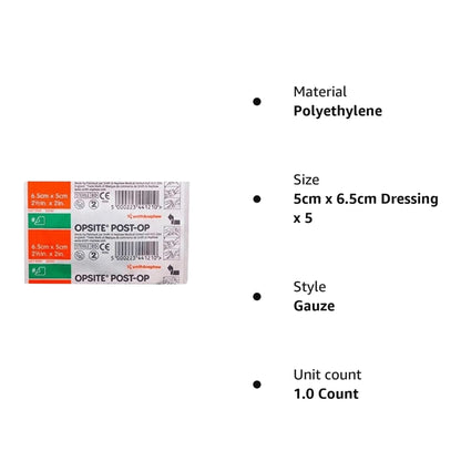 Opsite Post-Op 6.5cm x 5cm 5 Dressing - Arc Health Nutrition UK Ltd