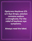 Opticrom Hayfever Allergy Eye Drops Sodium Cromoglicate - 10 ml - Arc Health Nutrition UK Ltd