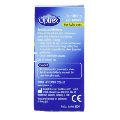 Optrex Soothing Eye Drops for Itchy Eyes 10ml