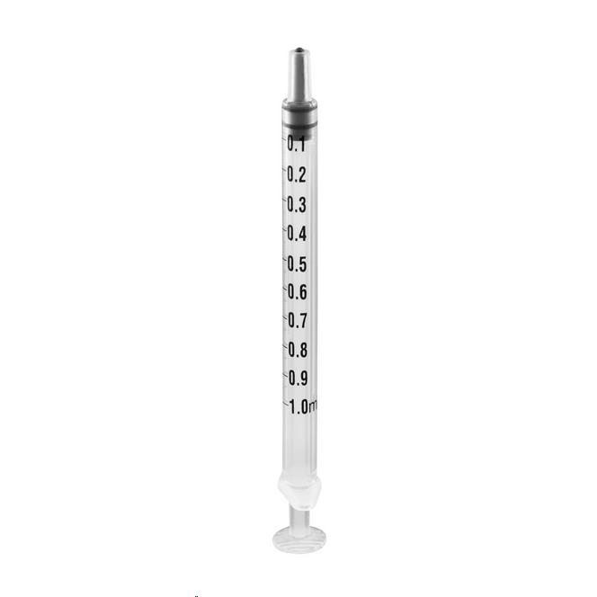 Unifine Luer Slip Central Tip Syringe | 1mL | Pack of 100