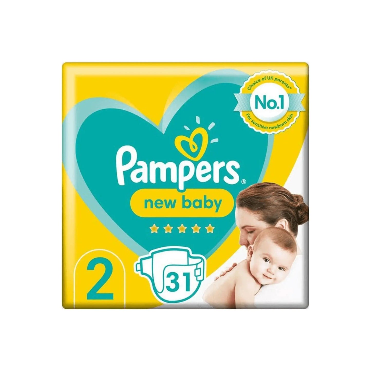 Pampers New Baby Size 2 Nappies Carry Pack x31