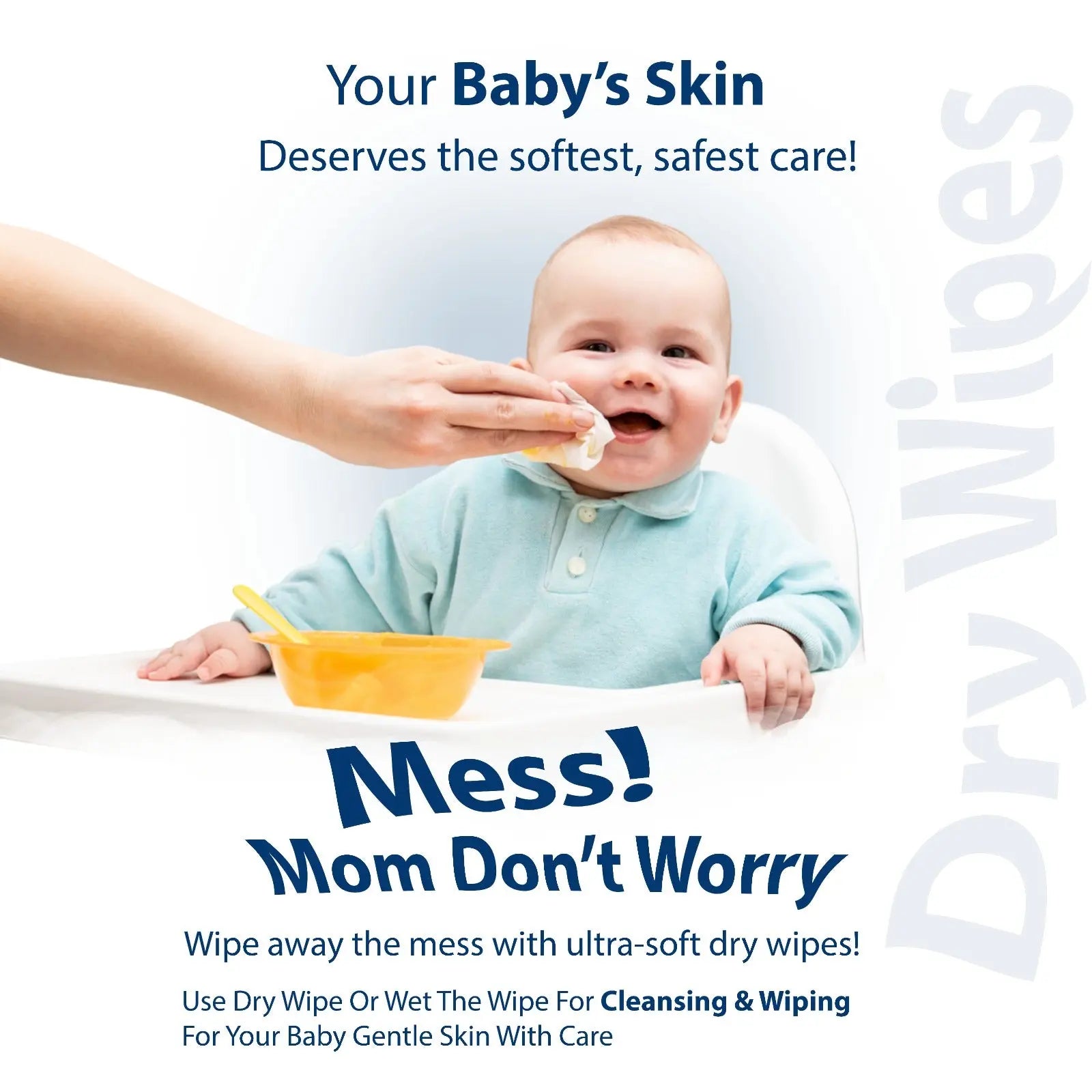 Patient Cleansing Adult Personal Care Incontinence Soft Dry 100 Wipes ARC Health Nutrition