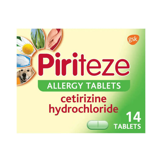 Piriteze Antihistamine Allergy Relief Tablets Cetirizine 14s