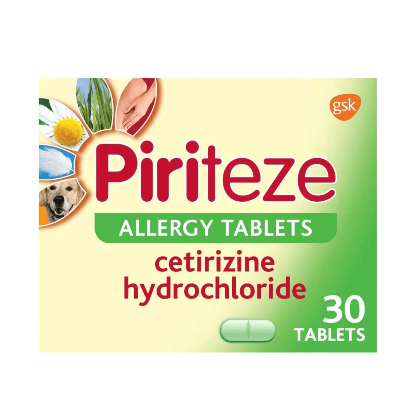 Piriteze Antihistamine Hayfever Allergy Relief Tablets Cetirizine 30s