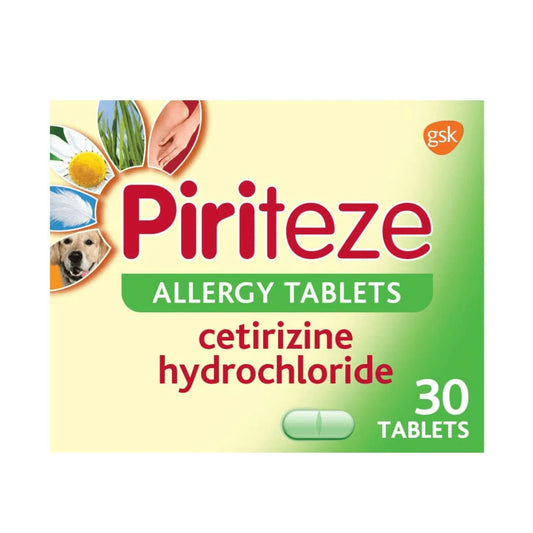 Piriteze Antihistamine Allergy Relief Tablets Cetirizine 30s