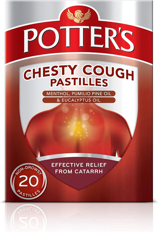 Potters Chesty Cough & Catarrh - 20 Pastilles potter