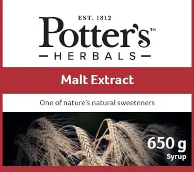 Potters Herbals Malt Extract & Cod Liver Oil Vitamin D Bone Health - 650g potter