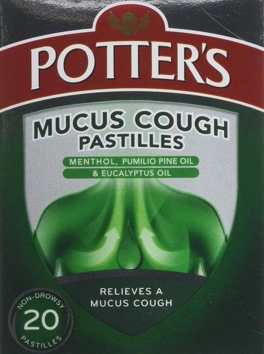 Potters Mucus Cough – 20 Pastilles potter