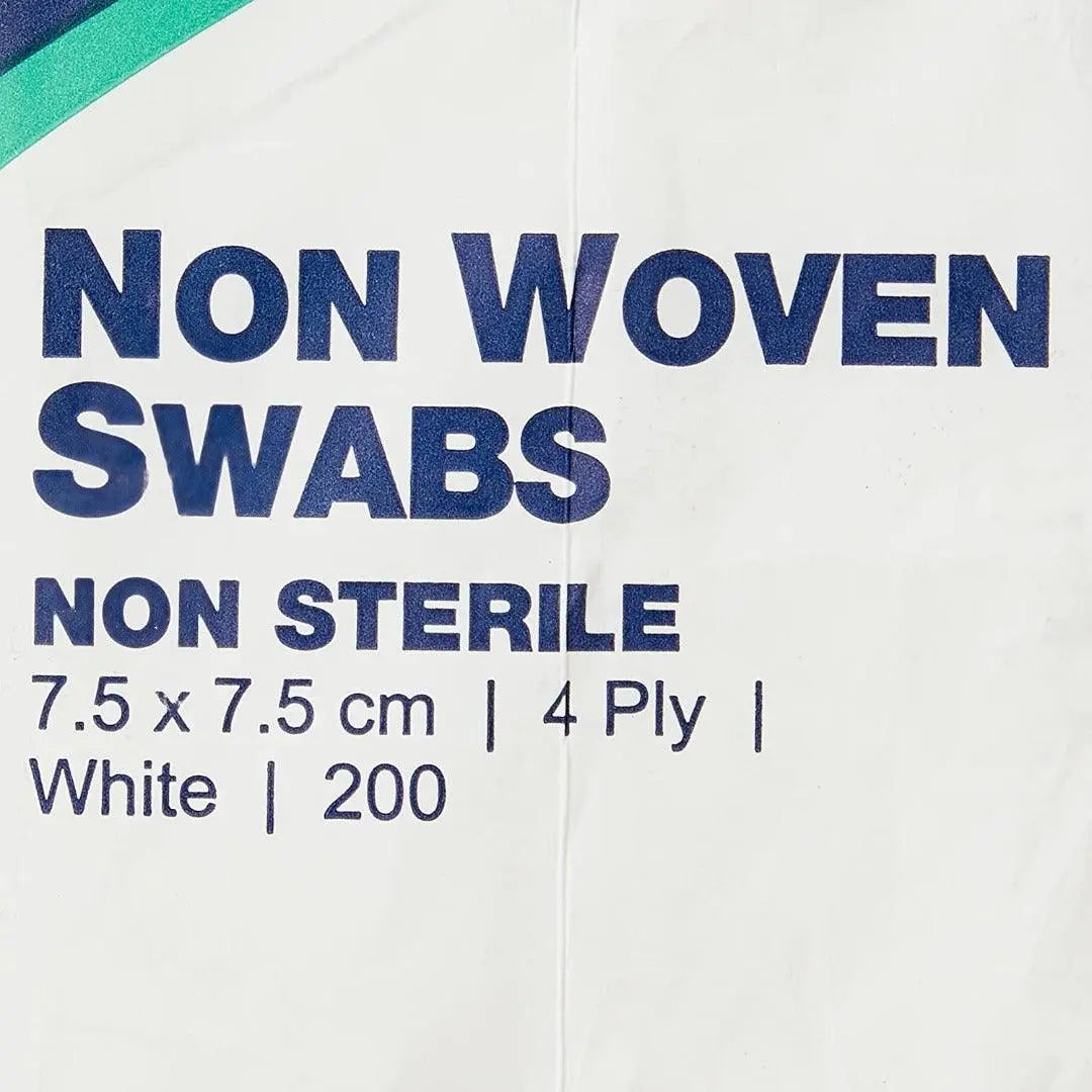 Premier 1860A 4 Ply Sterile Absorbent Non Woven Swab, 7.5cm x 7.5cm, 5 Count (Pack of 40)