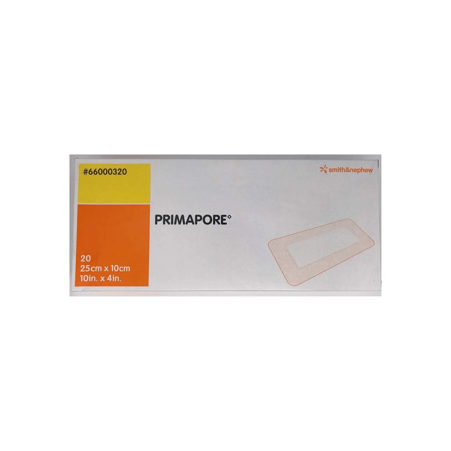 Primapore Adhesive 25cm x 10cm 20 Dressing - Arc Health Nutrition UK Ltd