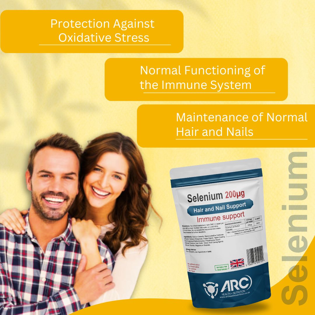 Selenium 200mcg Mineral Supplement Tablets - Essential Support for Immune Health