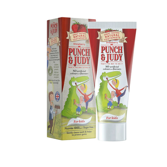 Punch & Judy Strawberry Flavour 50ml Toothpaste x 3 - Arc Health Nutrition UK Ltd