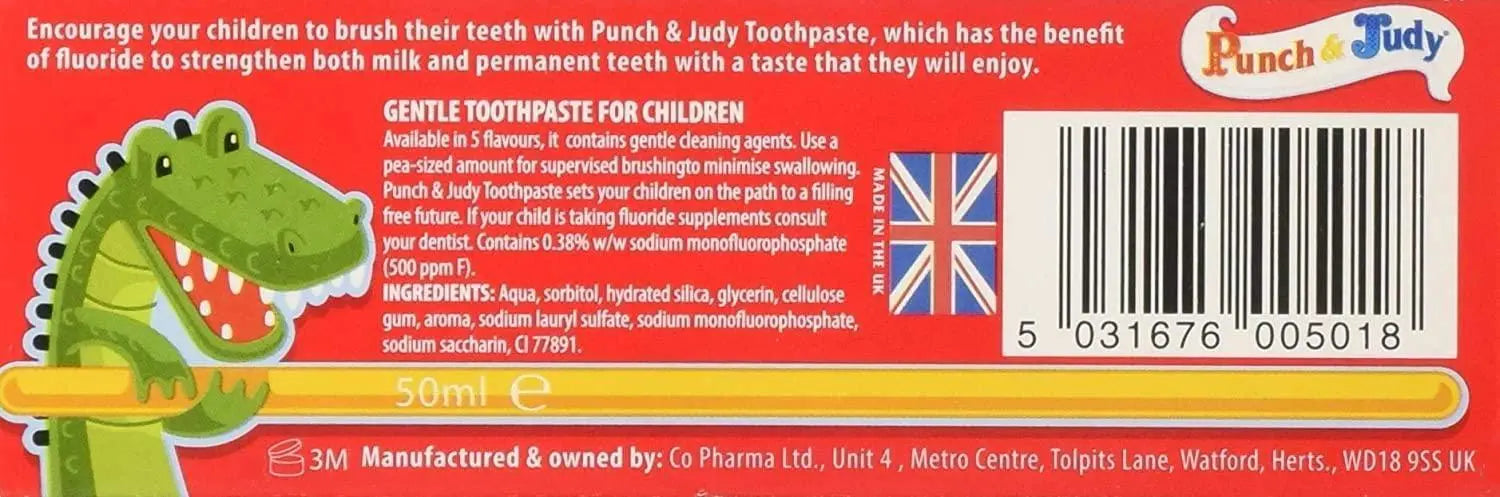 Punch & Judy Fun Bubblegum Kid's Toothpaste – PunchandJudy