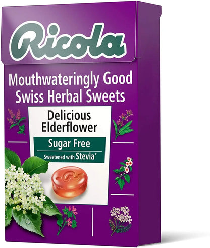 RICOLA Swiss Herbal Sweets - Elderflower 45g (Pack of 20) Ricola