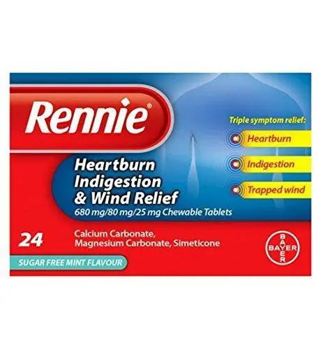 Rennie Peppermint 24 Tablets - Arc Health Nutrition