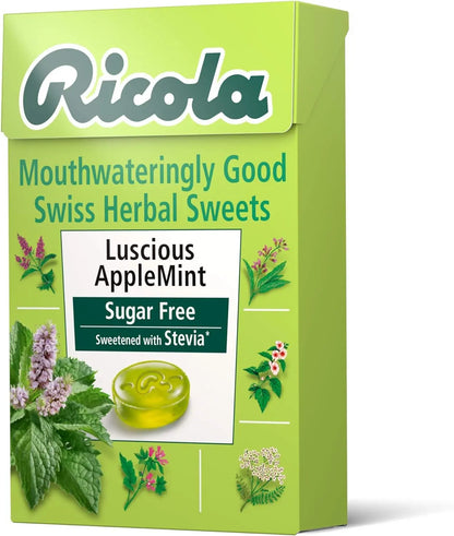 Ricola Apple Mint Sugar Free Swiss Herbal Sweets, Herb Drops 45g Ricola