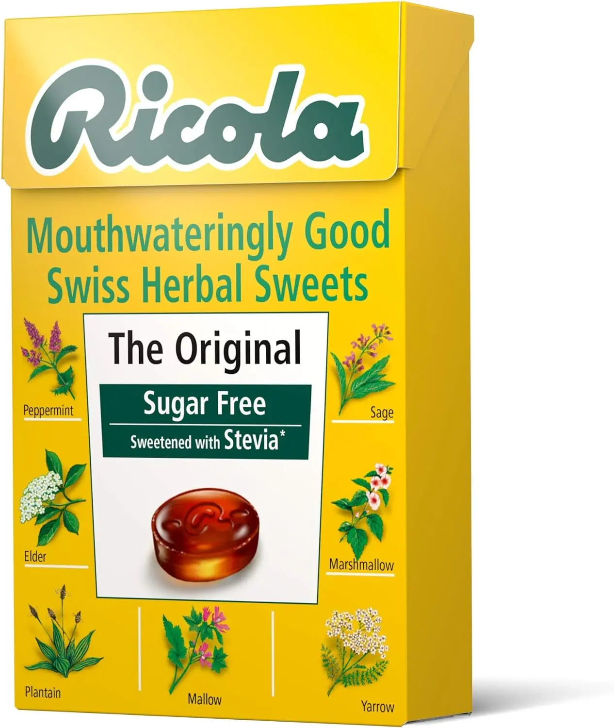 Ricola Original Herb Sugar Free Swiss Herbal Sweets– Pack of 20 Ricola