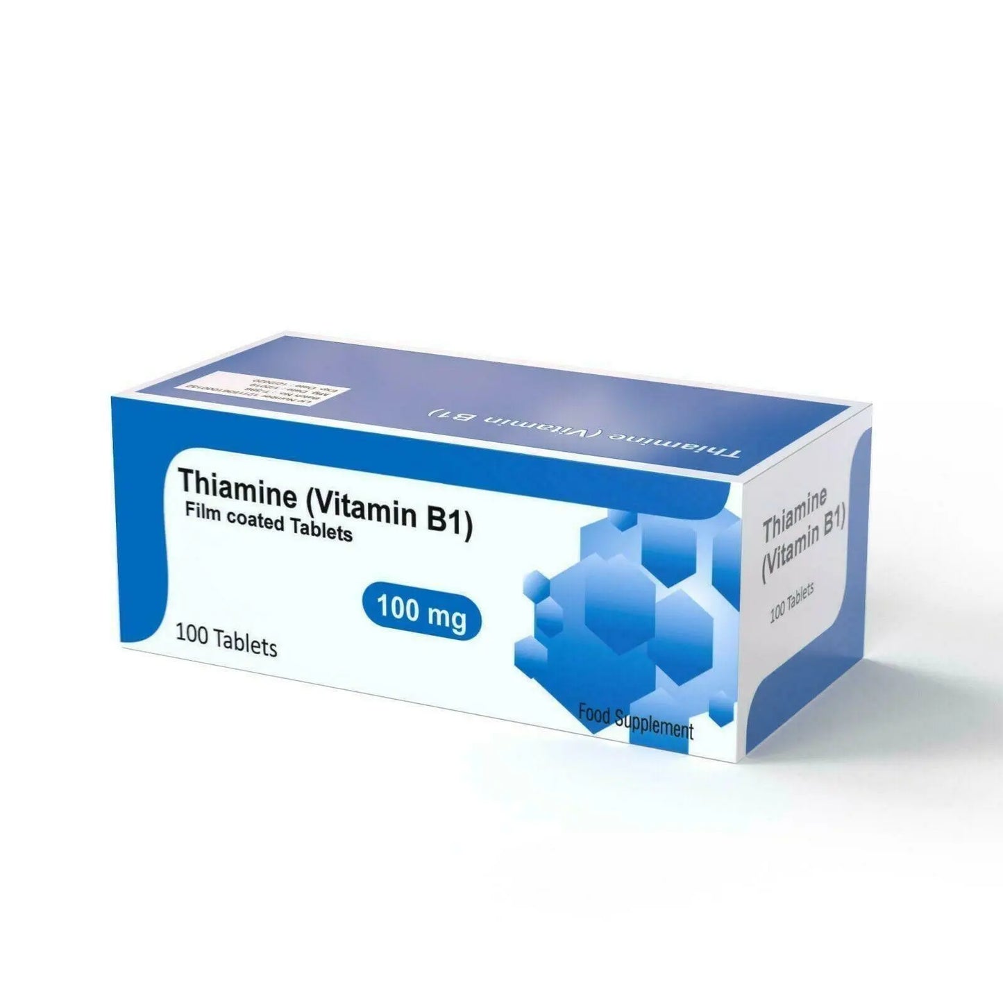 SIPCO Thiamine 100mg Vitamin B1 100 Tablets VEGETARIAN