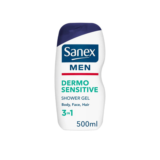 Sanex Men Sensitive Skin Body & Face Shower Gel 500ml