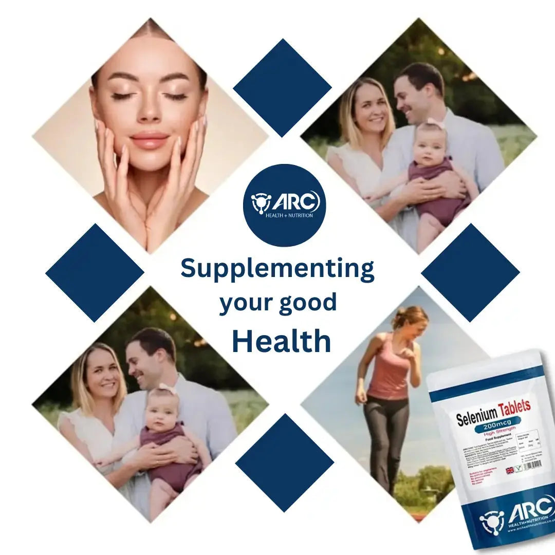 Selenium 200mcg Mineral Supplement Tablets - Essential Support for Immune Health Arc Health Nutrition