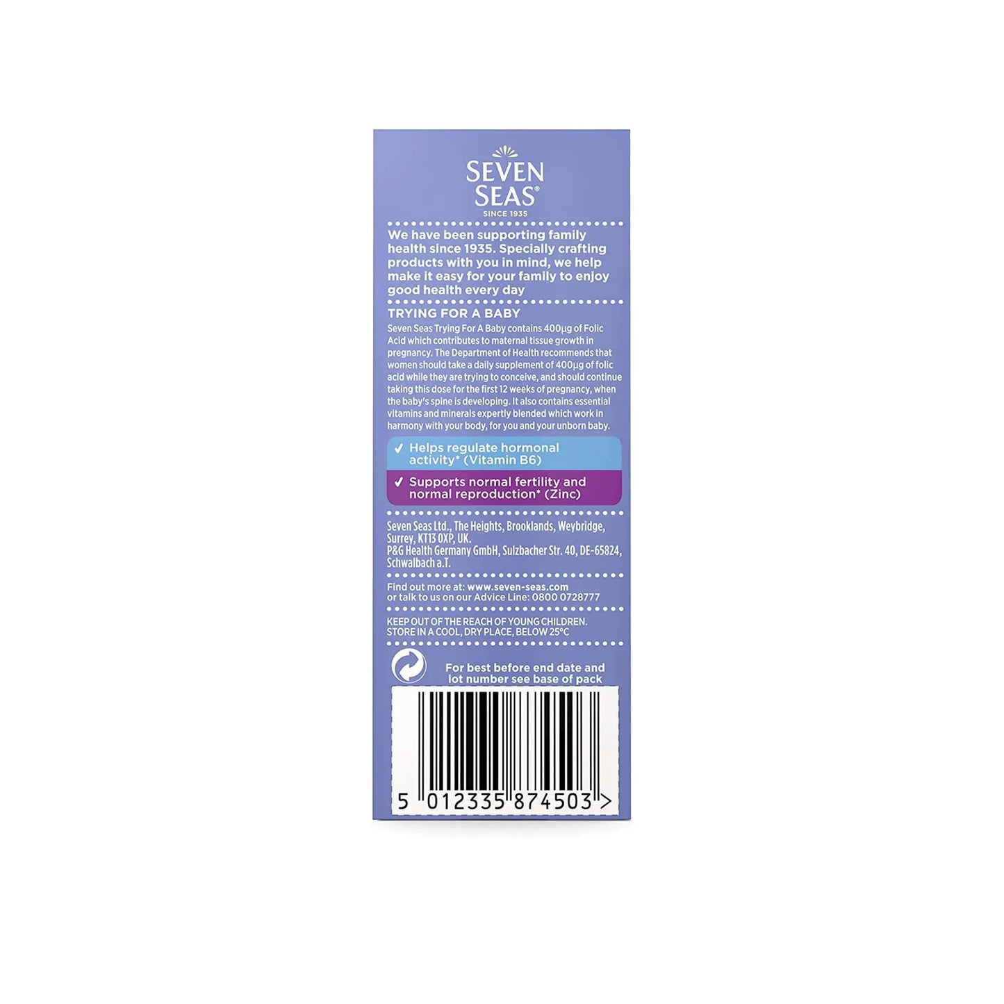 Seven Seas Pregnancy Trying for a Baby Vitamins 28 Tablets