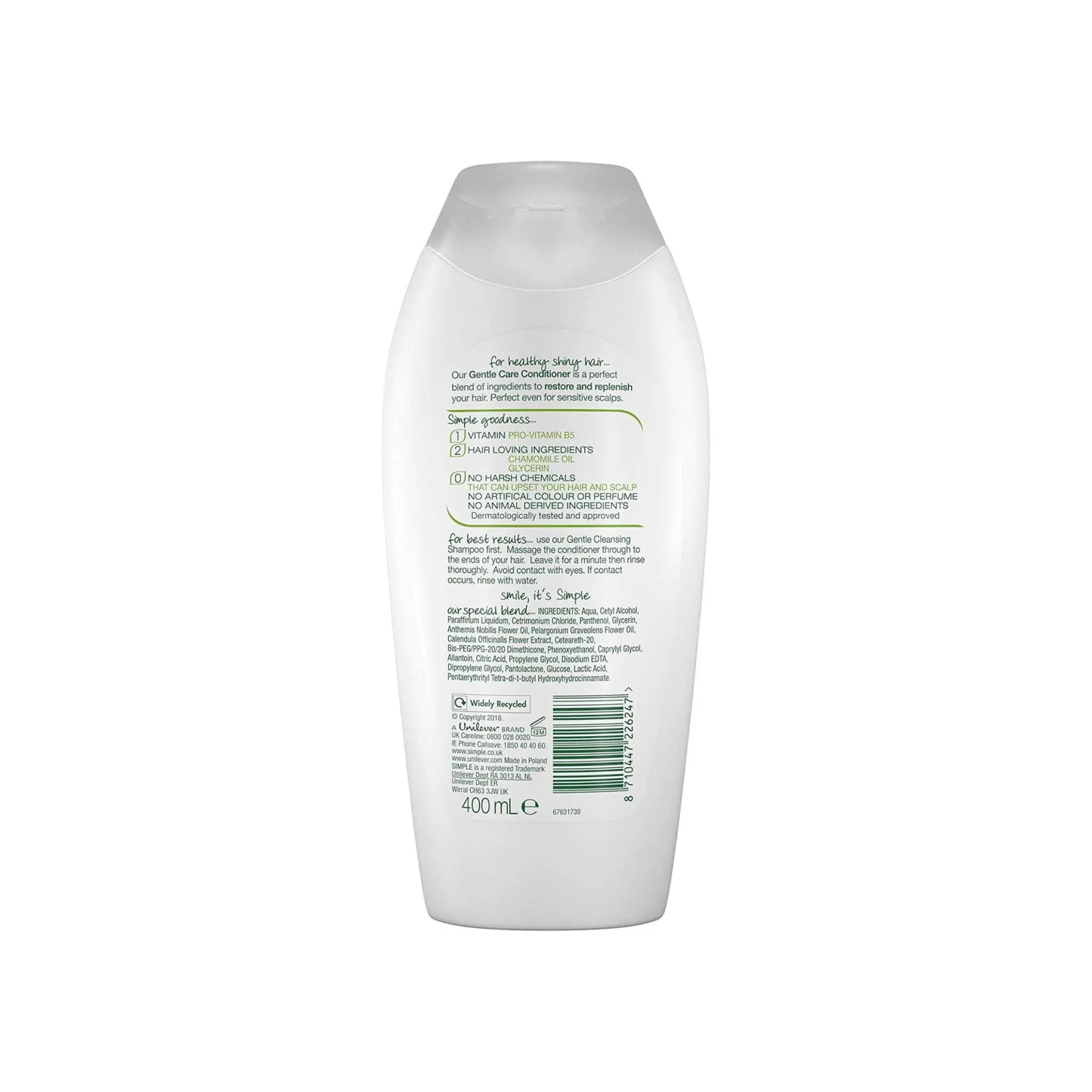 Simple Gentle Care Conditioner 400ml