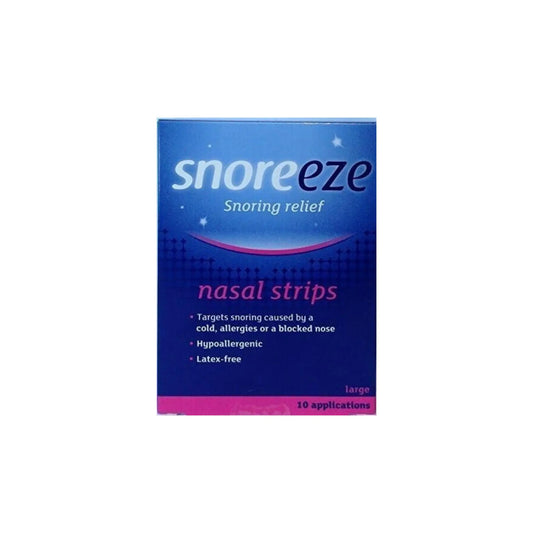 Snoreeze Large Snoring Relief Nasal 10 Strips Snoreeze
