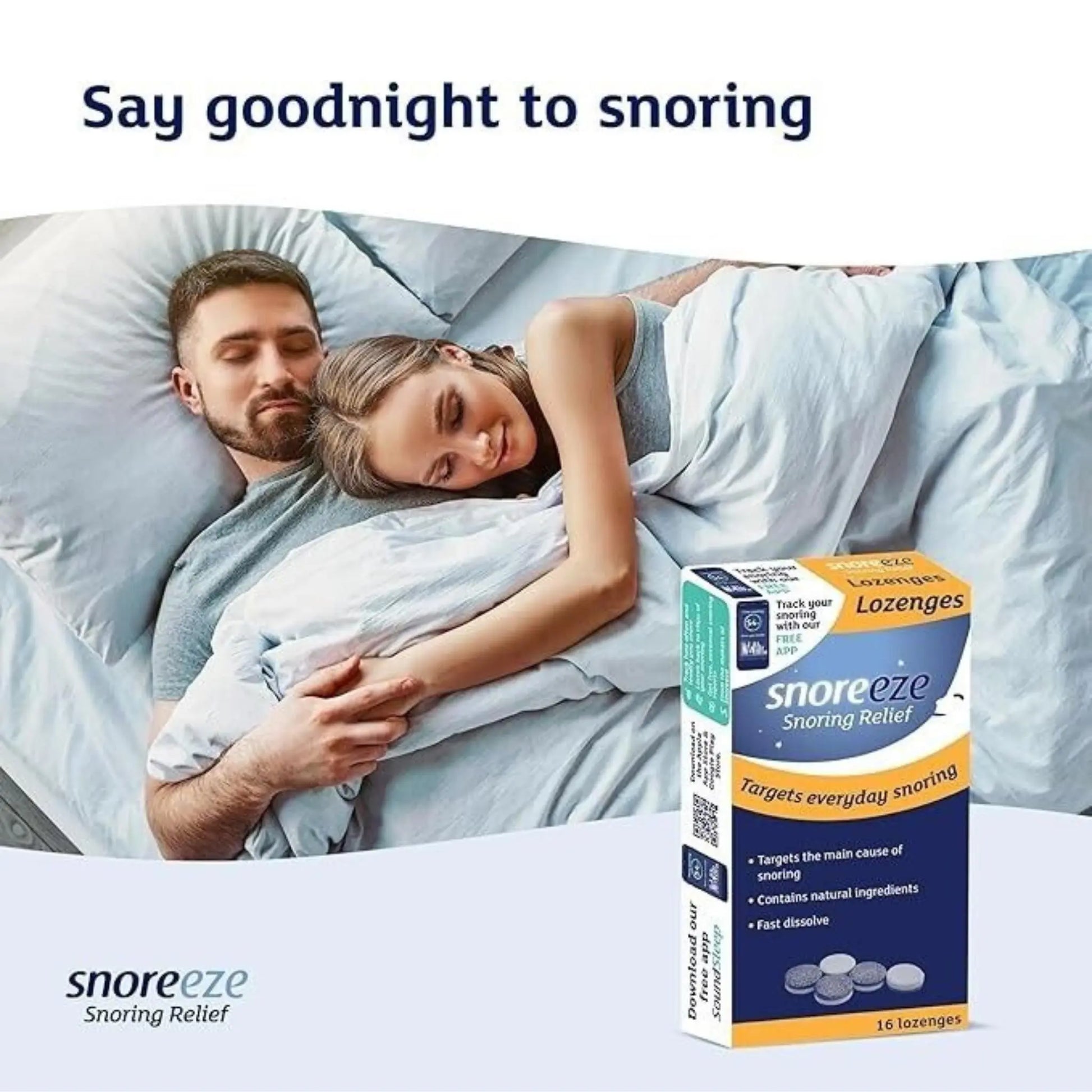 Snoreeze Lozenges - 16 lozenges- helps relief from snoring Snoreeze