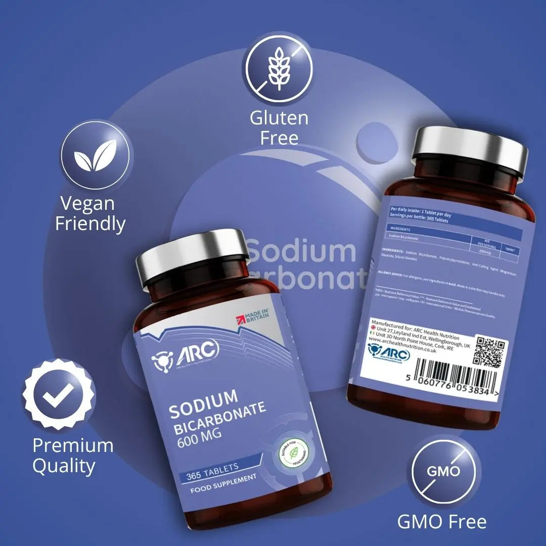 Sodium Bicarbonate 600mg 365 Tablets ARC Health Nutrition