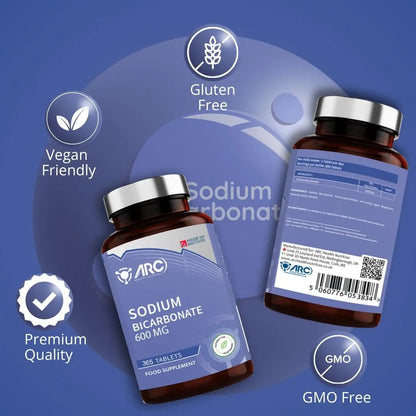Sodium Bicarbonate 600mg 365 Tablets ARC Health Nutrition