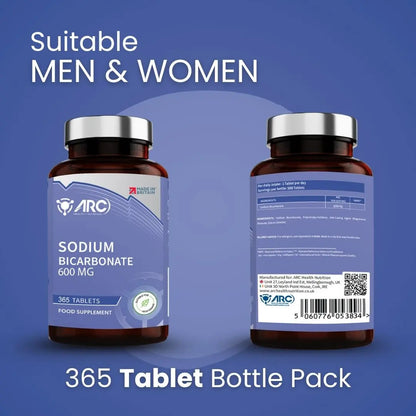 Sodium Bicarbonate 600mg 365 Tablets ARC Health Nutrition
