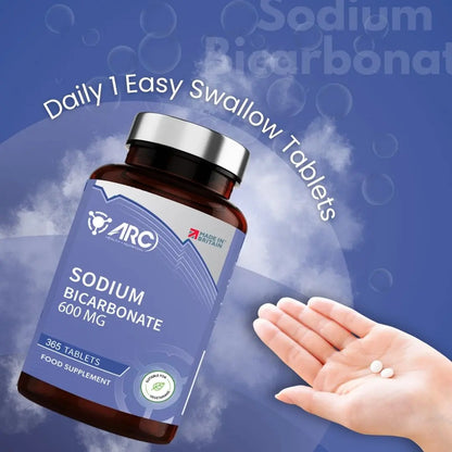 Sodium Bicarbonate 600mg 365 Tablets ARC Health Nutrition