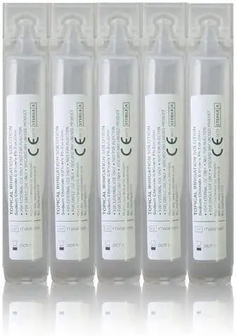 Sterile Saline Solution Eye Wound Eyewash Pods 25 x 20ml Boxed - Arc Health Nutrition