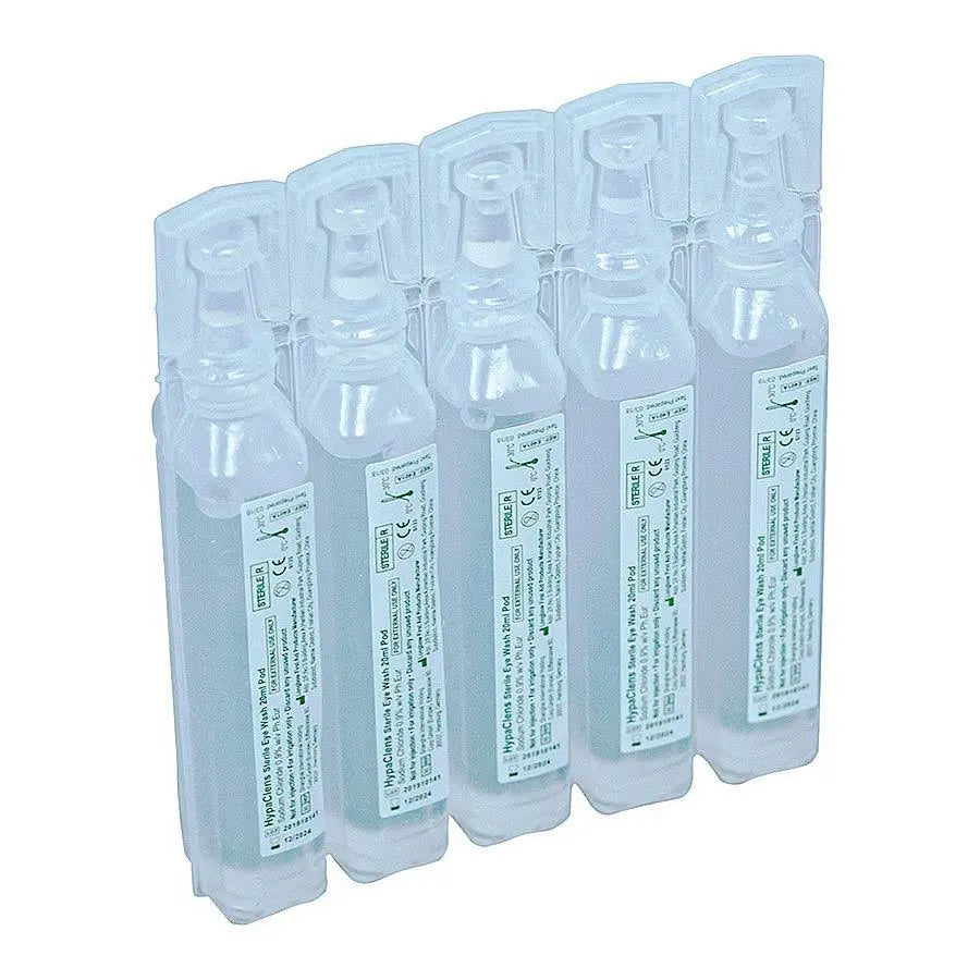 Sterile Saline Solution Eye Wound Eyewash Pods 25 x 20ml Boxed - Arc Health Nutrition