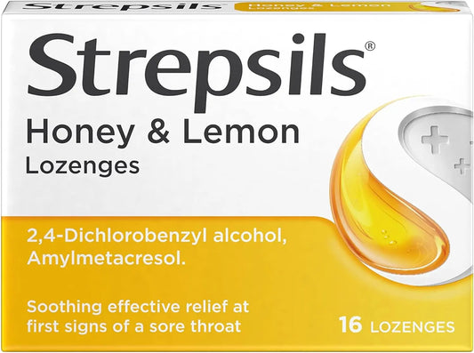 Strepsils Honey & Lemon - 16 Lozenges Arc Health Nutrition UK Ltd