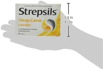 Strepsils Honey & Lemon - 16 Lozenges Arc Health Nutrition UK Ltd