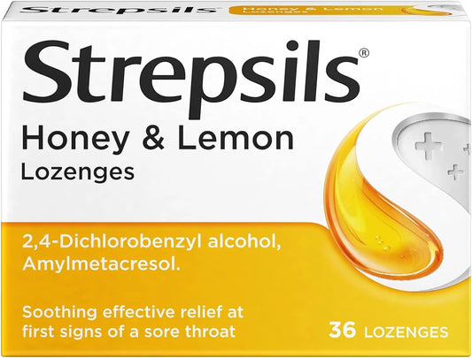 Strepsils Honey & Lemon - 36 Lozenges strepsils