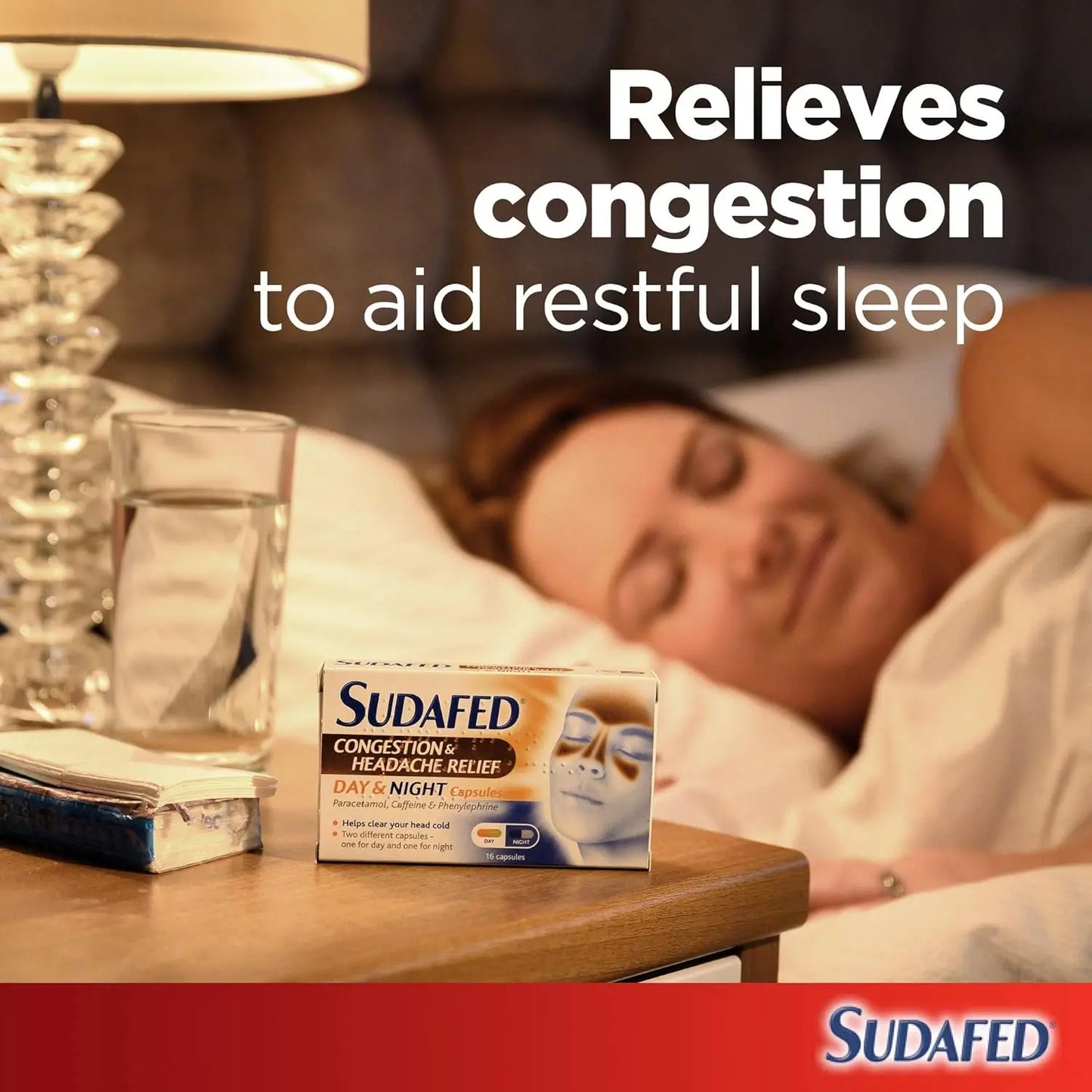 Sudafed Congestion Relief Nasal Spray Day & Night – 16 Capsules