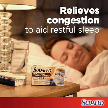 Sudafed Congestion Relief Nasal Spray Day & Night – 16 Capsules