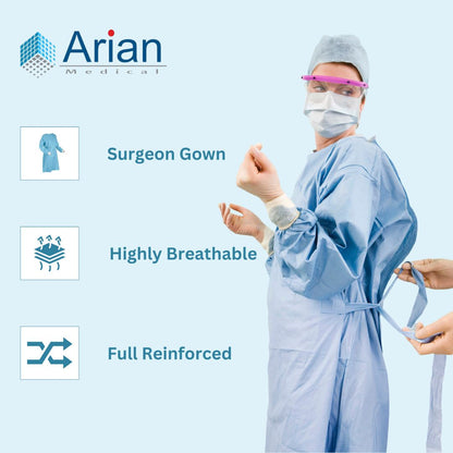 Surgical Gowns Hygene Disposable Blue Color Surgical Gown- Non-Woven, Non-Sterile Gown