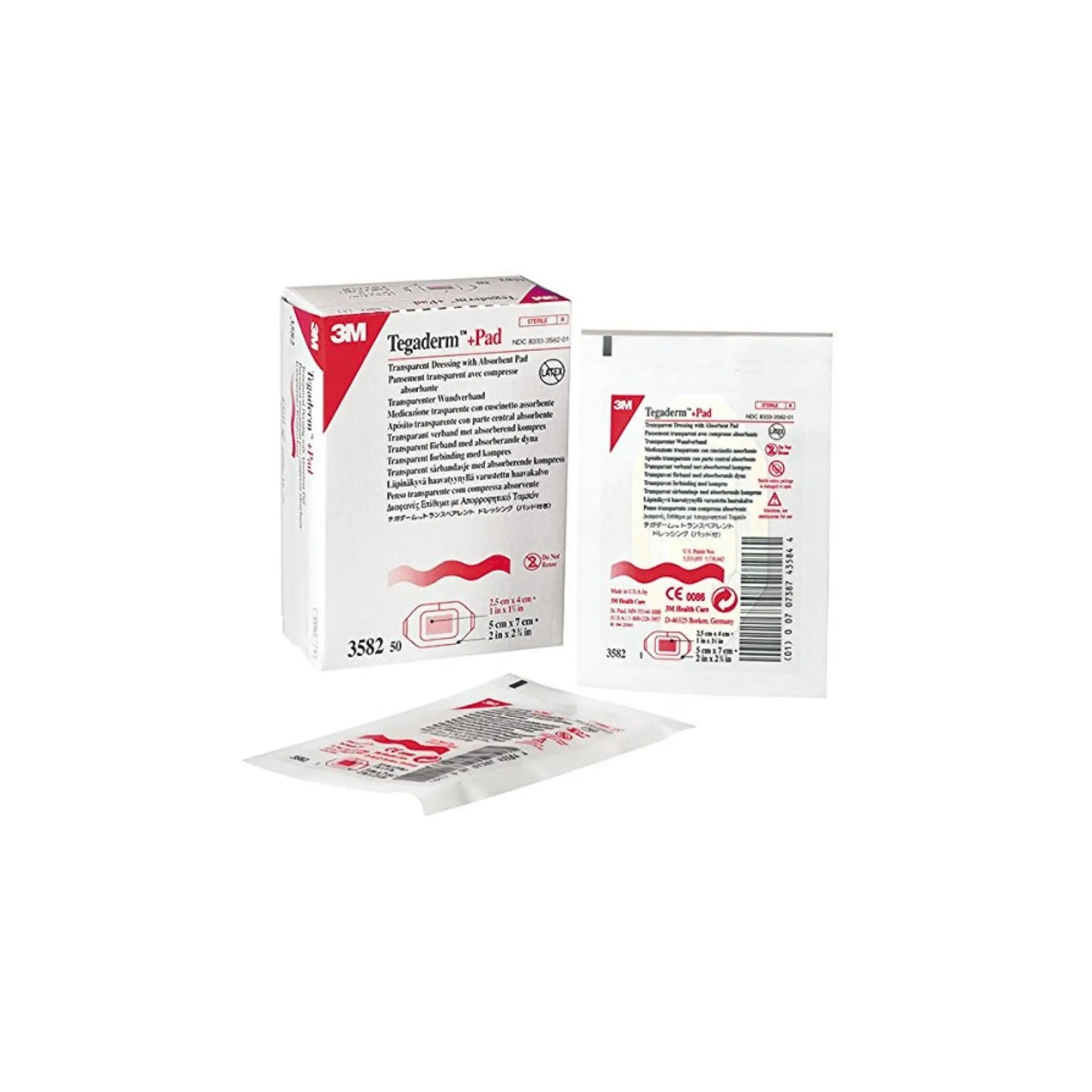 TEGADERM+PAD 9cm x 20cm Transparent Film 25 Dressings - Arc Health Nutrition UK Ltd