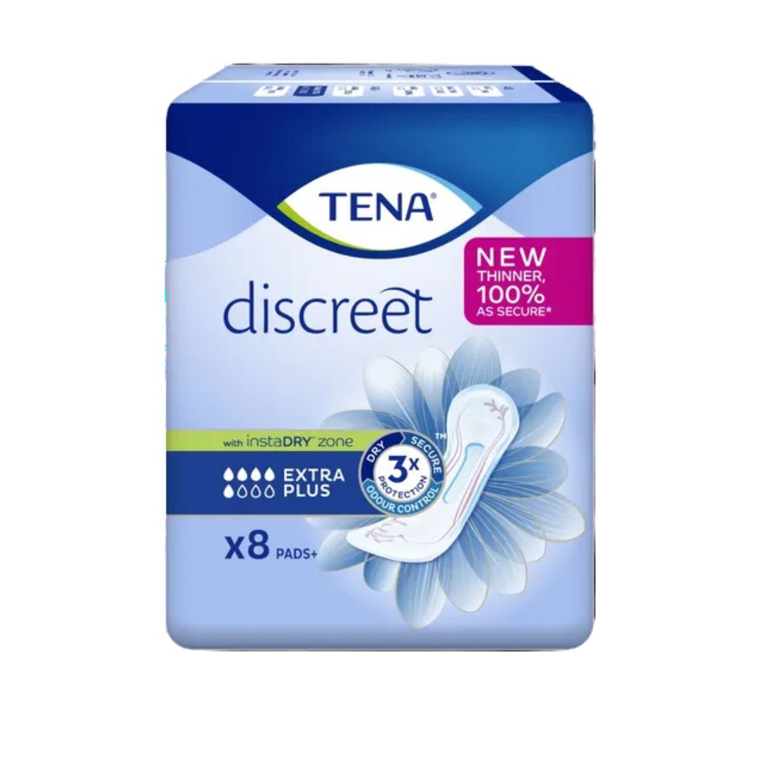 TENA Discreet Extra Plus Pads Pack of 8