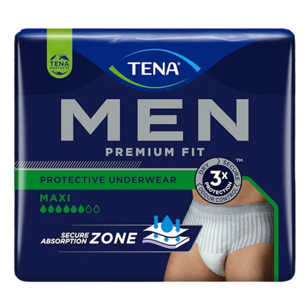 TENA Men Premium Fit Maxi Pants Large Pack of 8