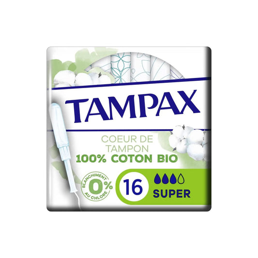 Tampax Cotton Protection Super Tampons Applicator 16X