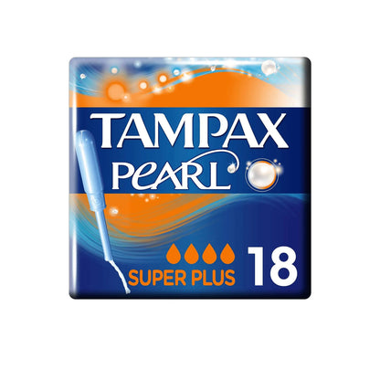 Tampax Pearl Super Plus Applicator Tampon Single 18PK